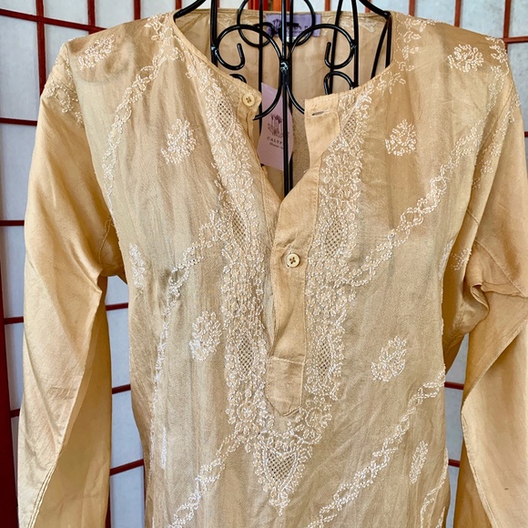 Calypso Christiane Celle Tops - Silk Calypso Silk Embroidered Tunic NTW
